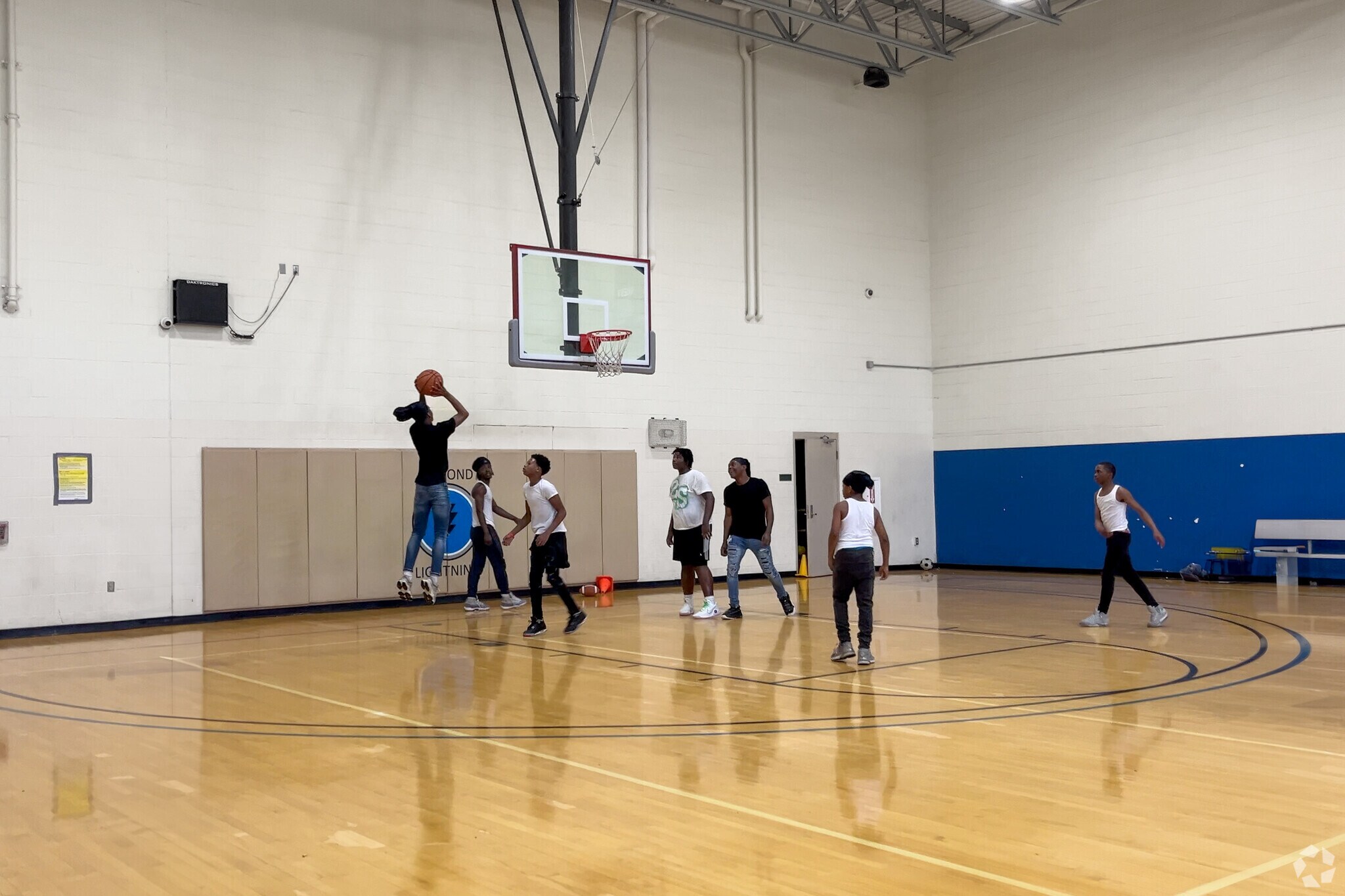 Locals can play pickup basketball at Lamond Riggs Recreation Center.