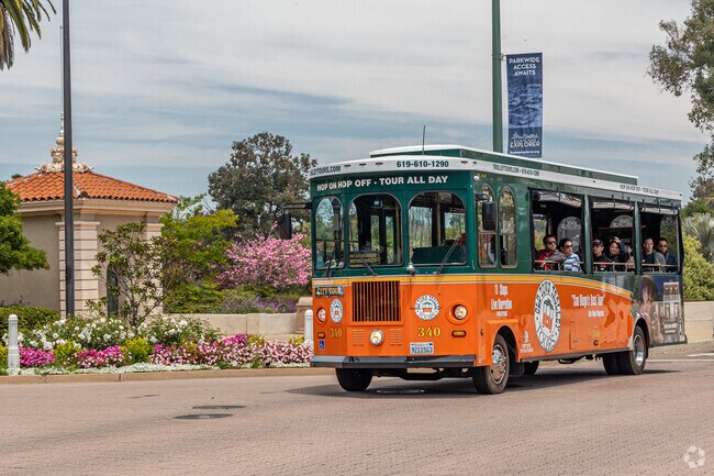 One way to get around the city are the trolleys that whisk locals and tourists around the city.