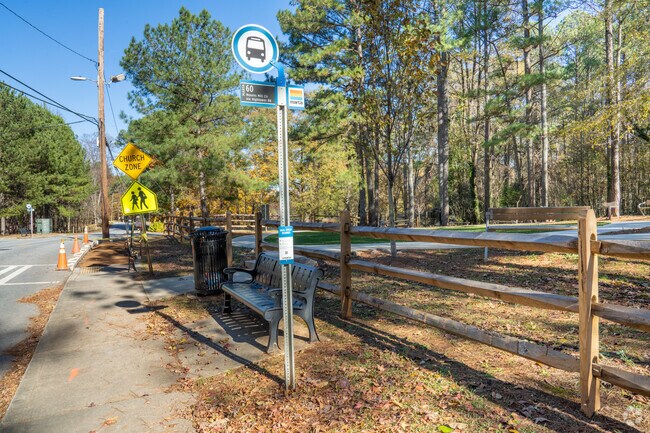 There are plenty of MARTA bus stops around Carey Park for easy transport around Atlanta.