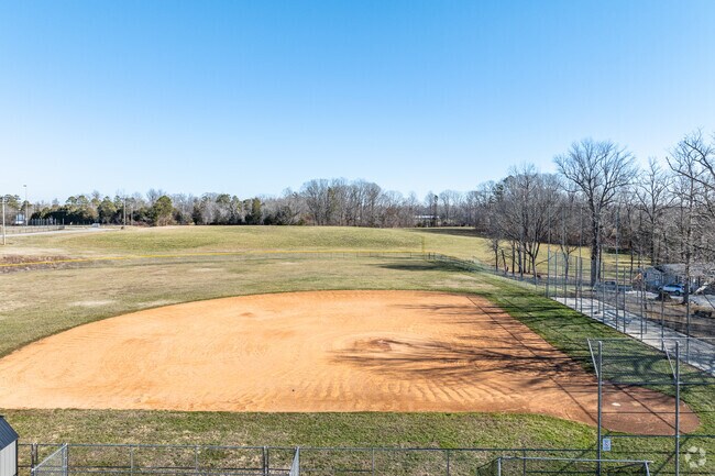 Students at Oak Grove Middle School can enjoy a ball field on campus.