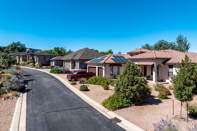 Rows of homes in Redlands display large two- and single-story homes.