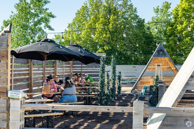 Chill out with friends at Solemn Oath Brewery's Community Dome Forest in Brookdale.