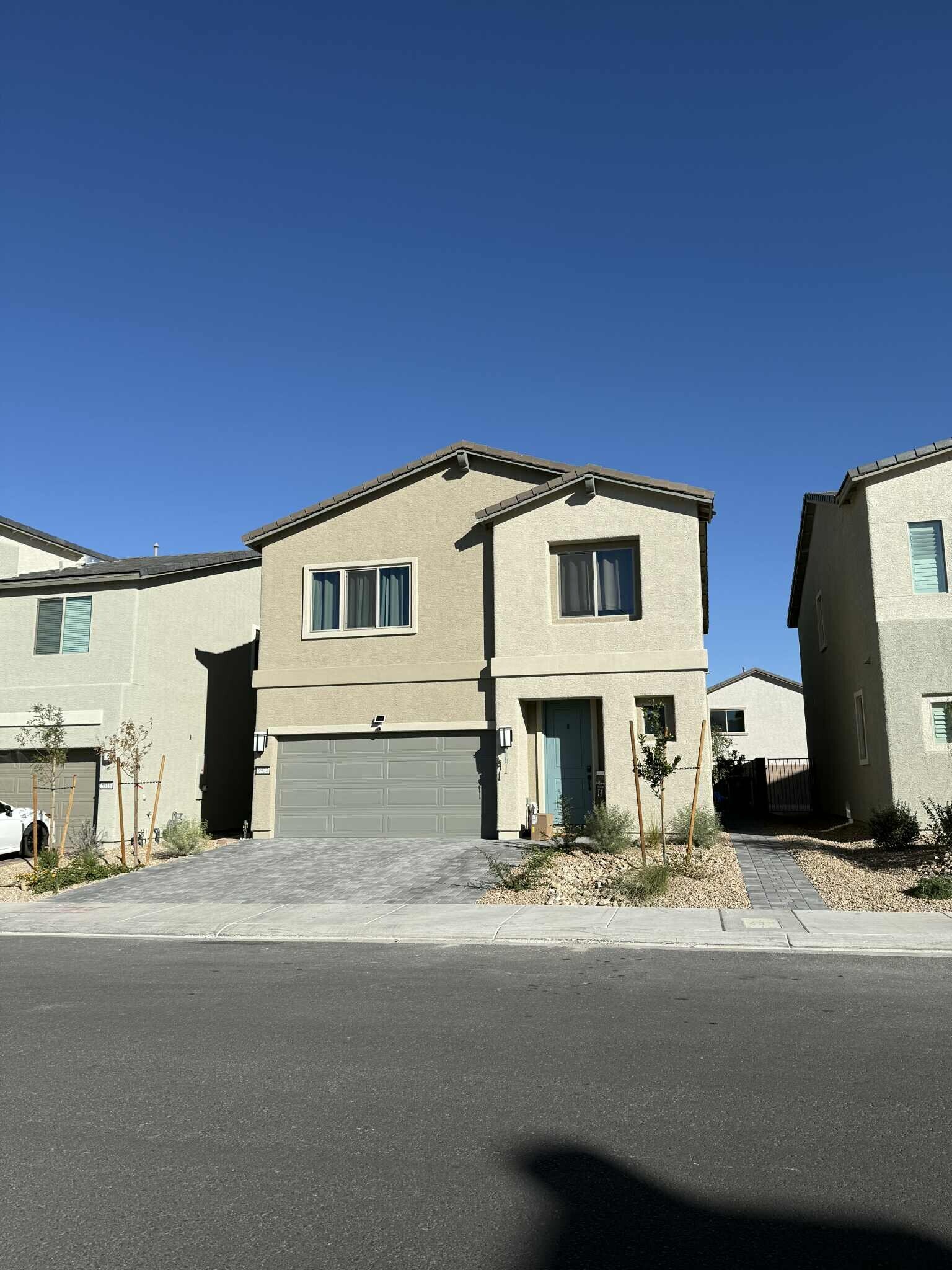 Widened two car driveway and backyard path
