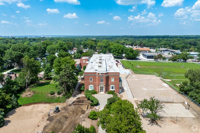 This is an aerial view of Sheridan Elementary School.