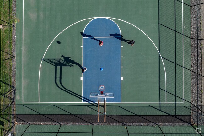 The basketball courts at Thompson-Mazzarella Park in Rhinebeck are a go to spot for pickup games, solo practice, and anyone just looking to shoot around after school or work.