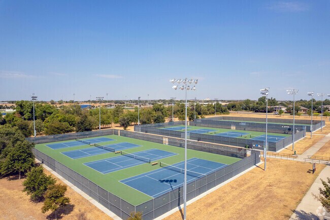 Play a match of tennis at on of the twelve tennis courts located at Old Settlers Park.