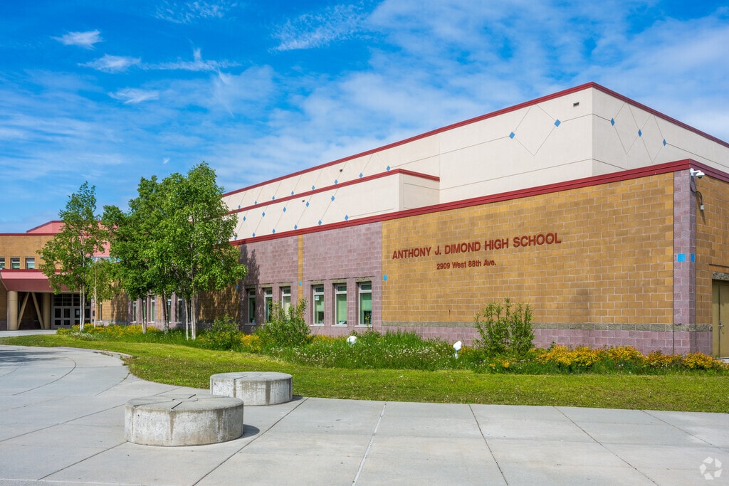 Students can attend Dimond High School which received an A minus rating from Niche,