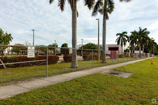 Street view of North Andrews Gardens Elementary School in Oakland Park, FL.