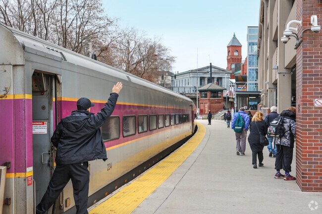 Commuters in The Point travel to Boston with ease with use of the Commuter Rail.