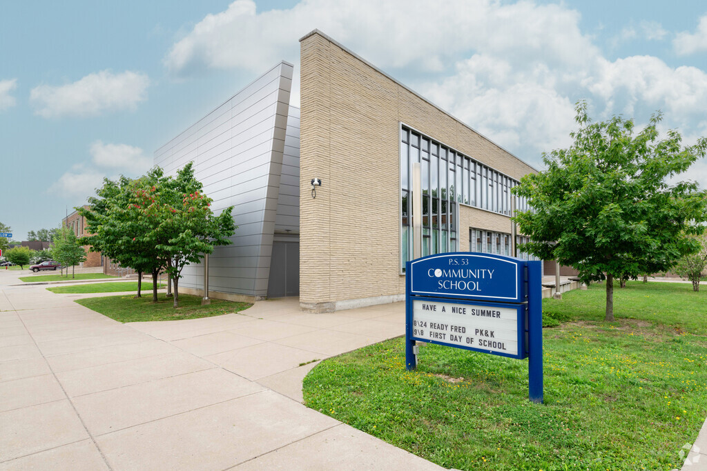 Community School #53 serves Pre-K through 8th grade.