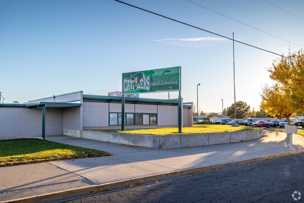 A view of the Wilson Middle School in Yakima is seen from the street.