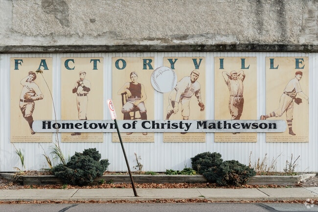 Perhaps the most famous person to come from Factoryville, PA is the pitcher Christy Mathewson.