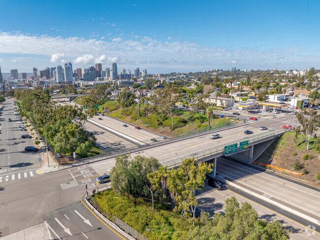 Interstate 5 is easily accessible from Golden Hill