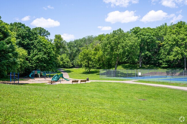 Let the kids' imaginations soar at Reich Park's lively playground.
