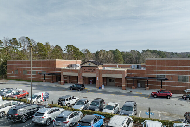 AL Burruss Elementary School has approximately 380 students.