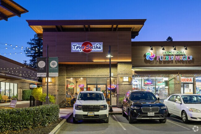 Inviting facade of Toyo Sushi in the bustling Northgate.