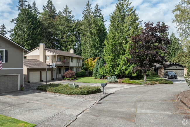 Cascade-City View neighborhood features many tree lined streets.