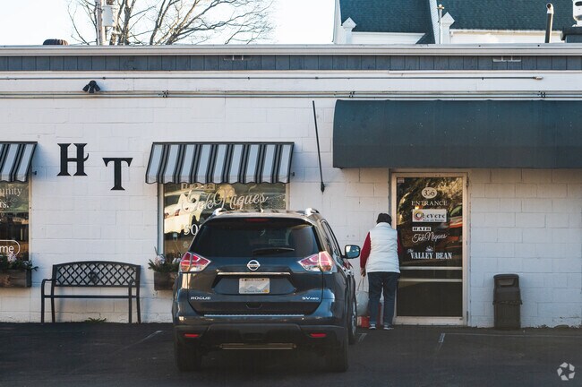 Locals stop by The Valley Bean for their morning coffee and breakfast.