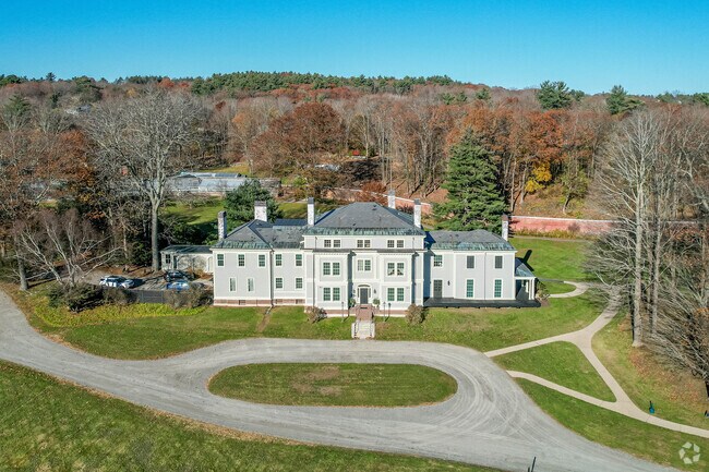 Lyman Estate in Bentley College is a historical landmark in Waltham.