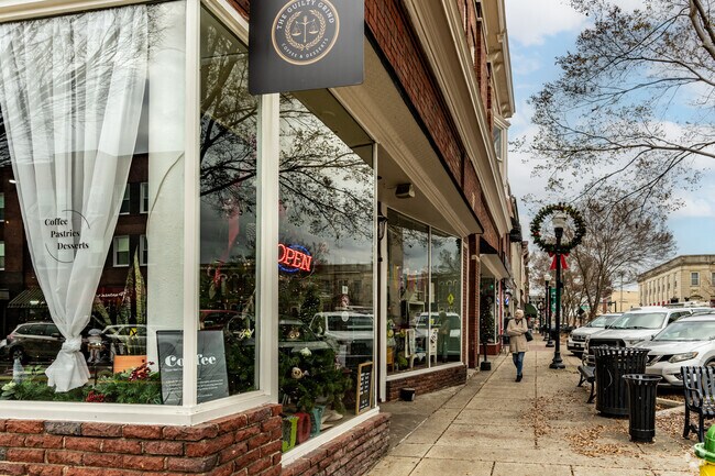 The Guilty Grind is a busy coffee shop in Downtown Gallatin.