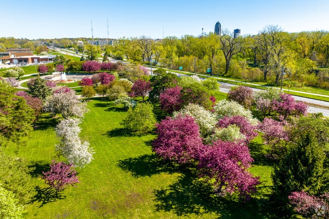 Southwestern Hills' Arie Den Boer Arboretum's crabapple trees are beautiful in spring.