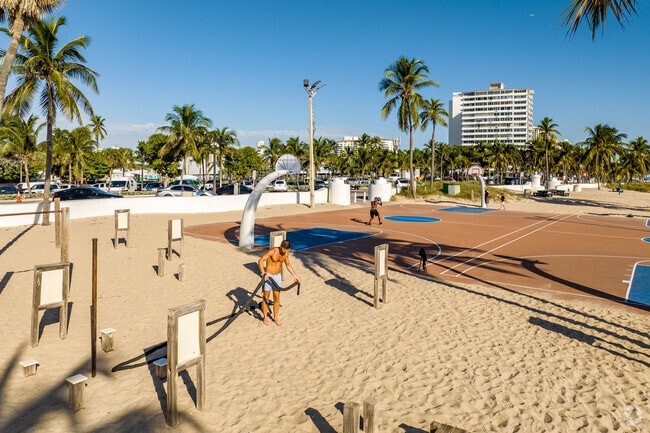 Exercise all year at the many beachfront parks near Dolphin Isles.