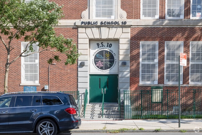P.S. 10K in Brooklyn emphasizes the importance of math, science, arts, & design to its students.