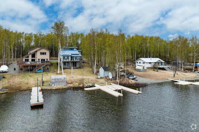 Big Lake offers many waterfront homes of various sizes and styles to suit your family size.