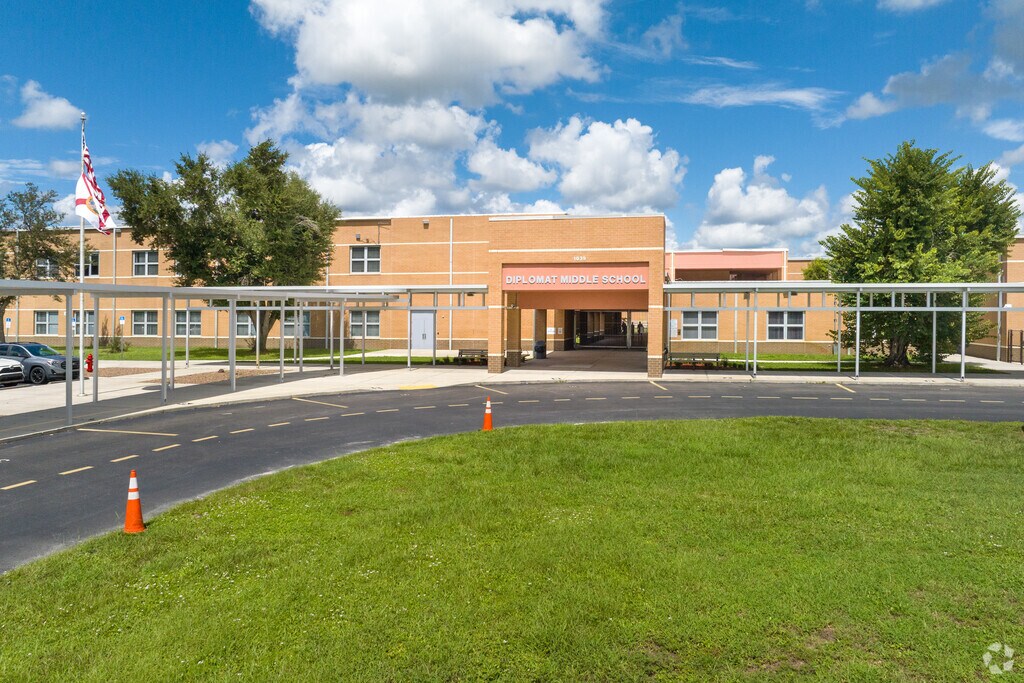 Diplomat Middle School in the Mariner Neighborhood is a B rated school