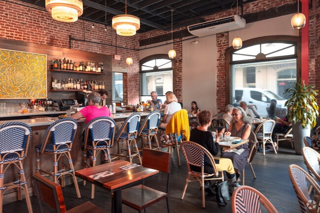 Downtown is the best place for a meal or cocktail.