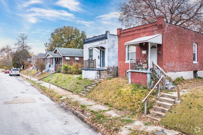 You can find a variety of housing types in Baden including single story brick bungalows.