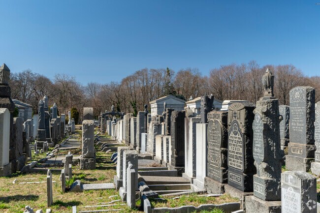 The historic Bayside Cemetery sits in the middle of the neighborhood of Ozone Park.
