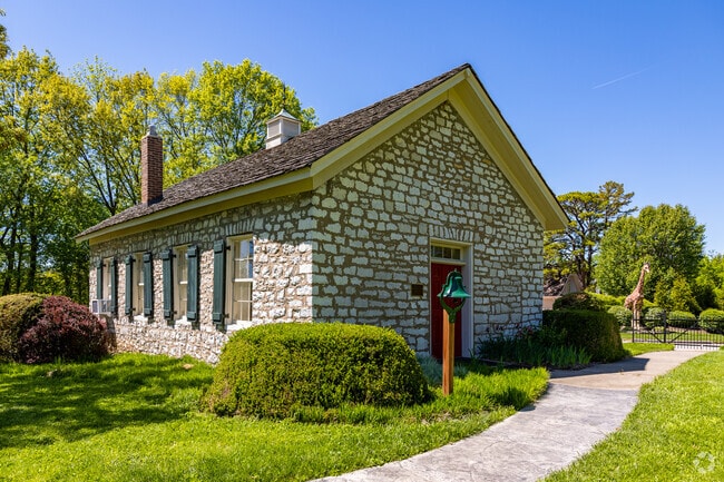 The original Faith Des Peres Presbyterian Church building on Geyer Road in Frontenac.