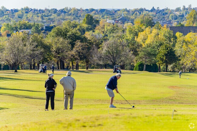 Golfing at Kickingbird Golf Course is easy for Olde Towne residents to enjoy.