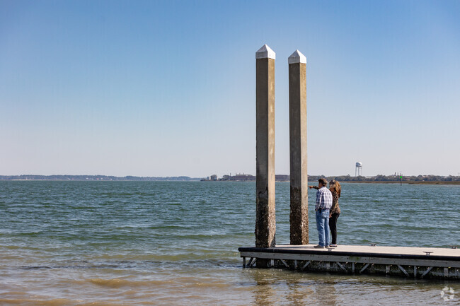 Locals and visitors enjoy the view of the Port Royal Sound.