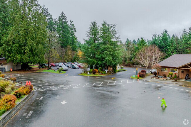 Ample parking allows for staff and parents to park if needed.