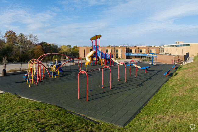 Mark Twain Elementary School boasts a beautiful hilltop playground.