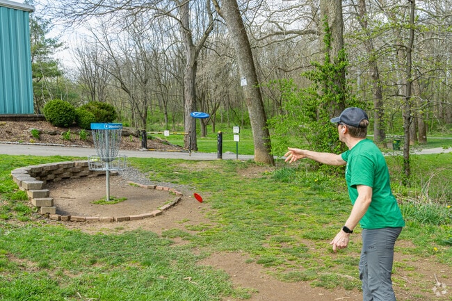 Jordan Creek Parkway features a full disc golf course for residents to enjoy.