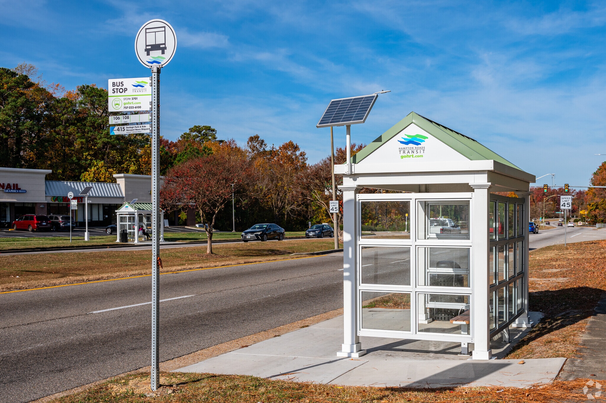WATA bus service is available in Poquoson Shores-Powhatan Place.