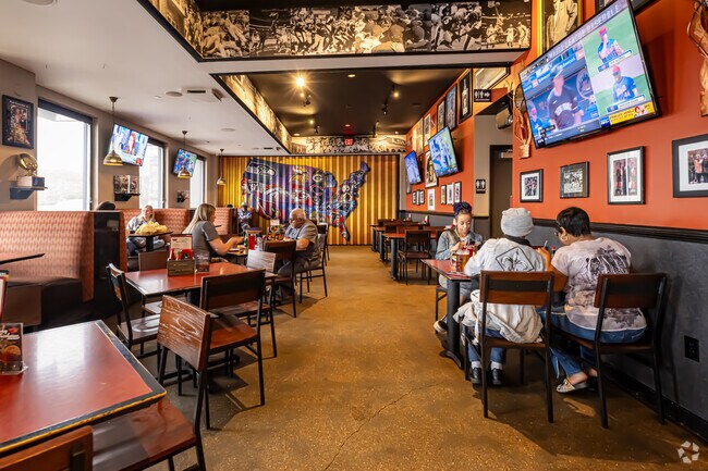 In Ferran Place-Courtland Heights catch the big game at Bobby Hebert's Cajun Cannon Restaurant.
