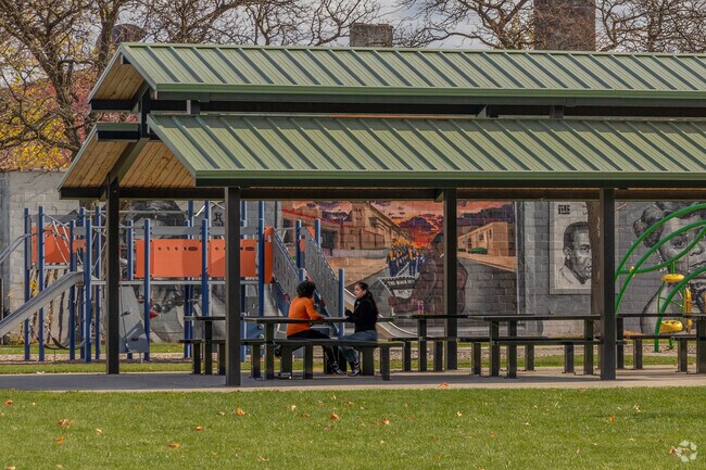 Relax and catch up with friends at Zussman Park along Davison in Dexter-Linwood.