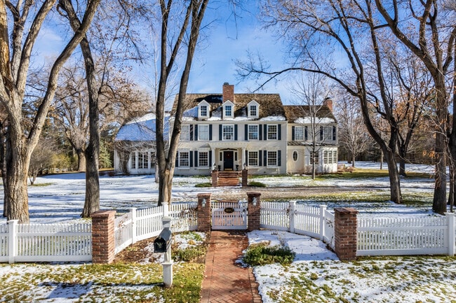 A large farmhouse in Cherry Hills Village, CO.