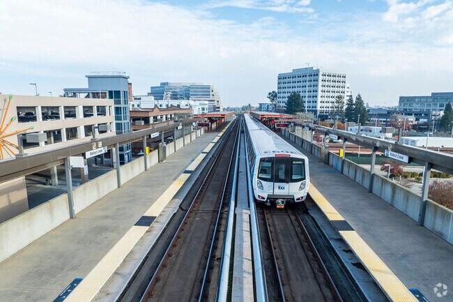 The BART connects Pine Creek to the rest of the Bay Area.