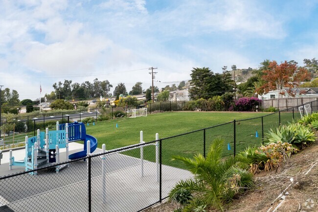 Summerland Elementary School has a large playground.