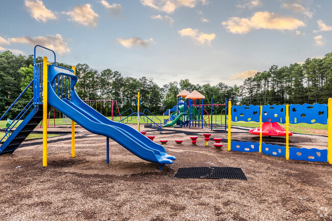Children love to use the playground at Bryson Elementary School.