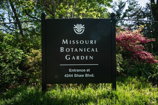 The Missouri Botanical Garden is just beyond the boundaries of the Shaw neighborhood.