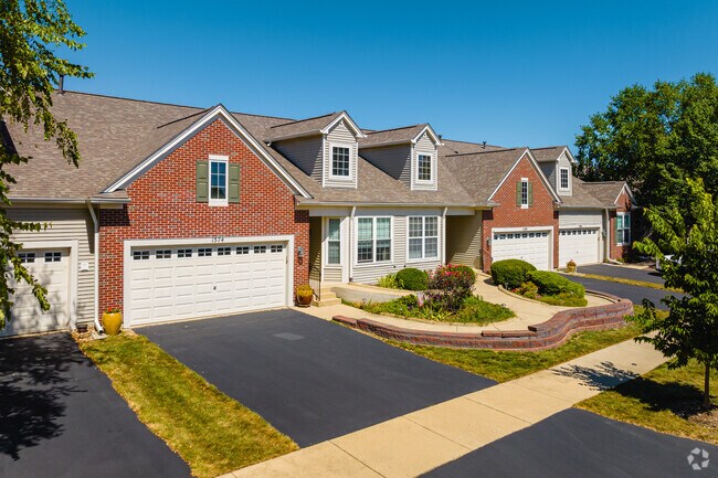 Hidden Creek is mainly made up of well maintained townhomes, with two car garages.