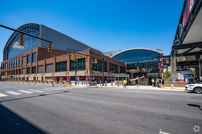 Gainbridge Fieldhouse in downtown Indianapolis is a popular destination from Southern Dunes.