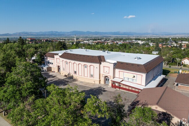 Hawthorne Elementary School sits on the hill among the trees in Helena.