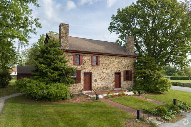 The Uwchlan Meetinghouse is a historic building in Lionville and is available to rent privately.